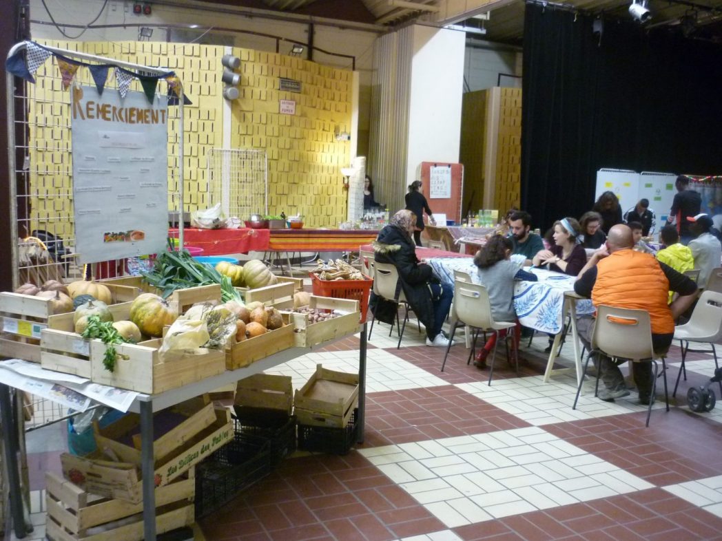 Market with veggetables at Festival des Solidarites, 2019